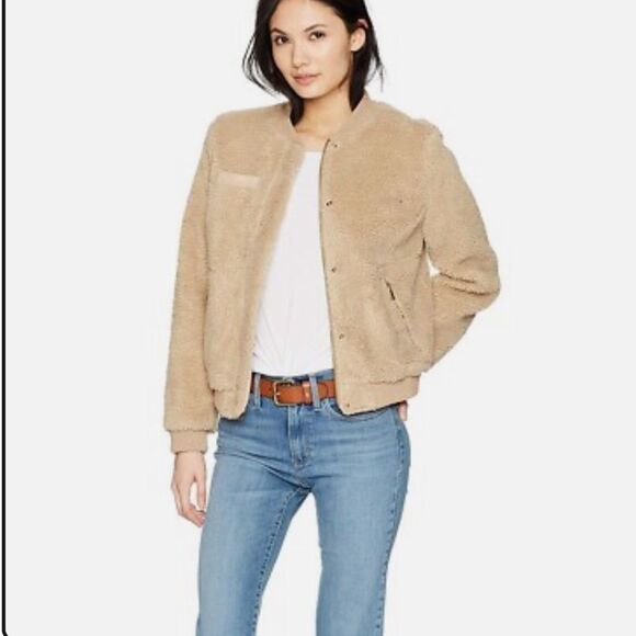 Levi's 168056 Womens Plush Sherpa Bomber Jacket - Picture 12 of 13